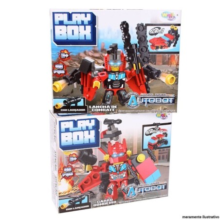Blocos De Montar Super Robô Bombeiro No Atacado