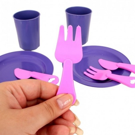 Kit Pratos + Talheres + Copos Brinquedo Infantil Altimar
