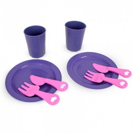 Kit Pratos + Talheres + Copos Brinquedo Infantil Altimar