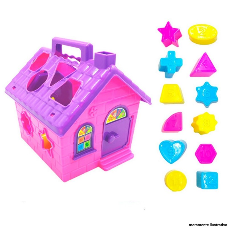 Casinha Didática Formas Geométricas Infantil