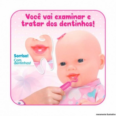 Boneca Infantil Tekinha Dentinho 32 cm Sid Nyl