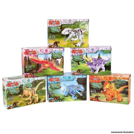 Blocos De Montar Dino World Modelos Variados Infantil