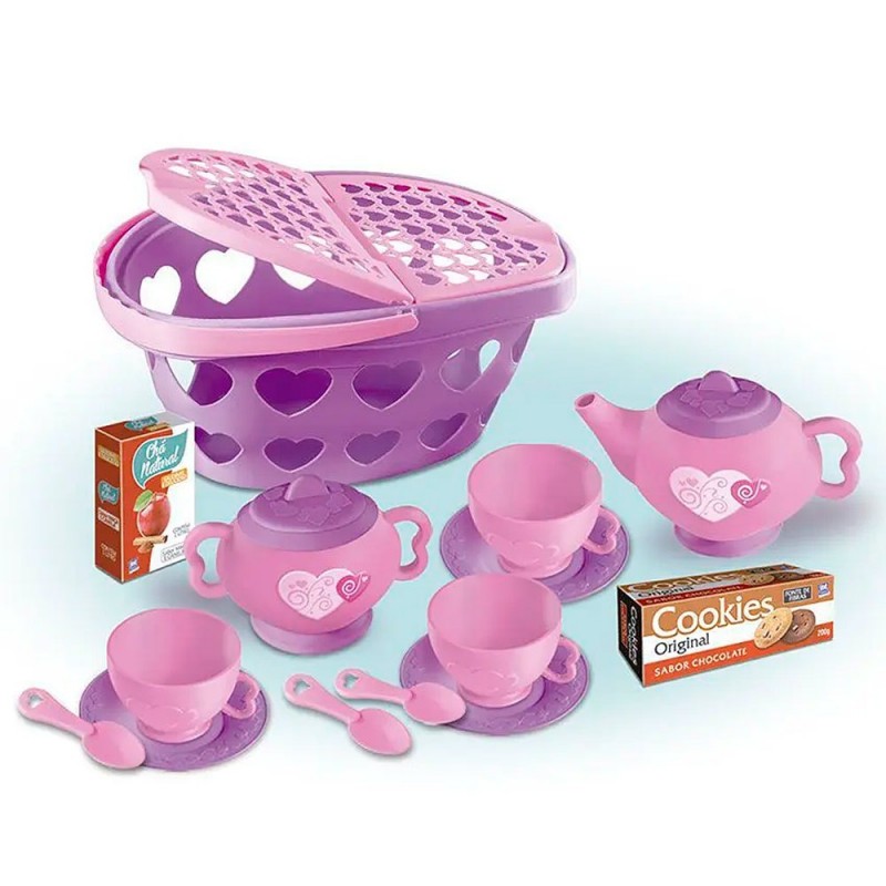 Cesta Chazinho Brinquedo Infantil Com 14 Peças Zuca Toys