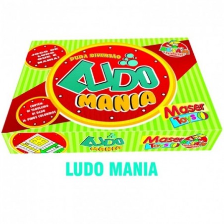 Jogo Tabuleiro Infantil Ludo Mania C/ 18 Peças Maser Toys