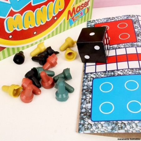 Jogo Tabuleiro Infantil Ludo Mania C/ 18 Peças Maser Toys