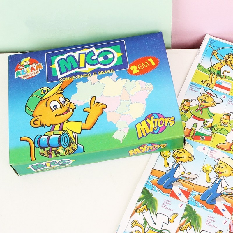Jogo Infantil Mico + Memória 2 em 1 Diversão Garantida