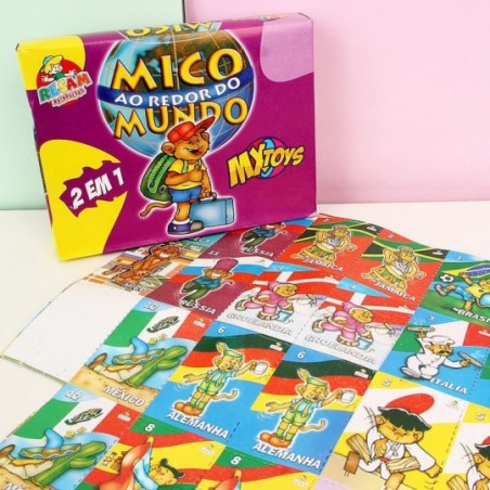 Jogo Infantil Mico Mundo + Memória 2 em 1 Diversão Garantida