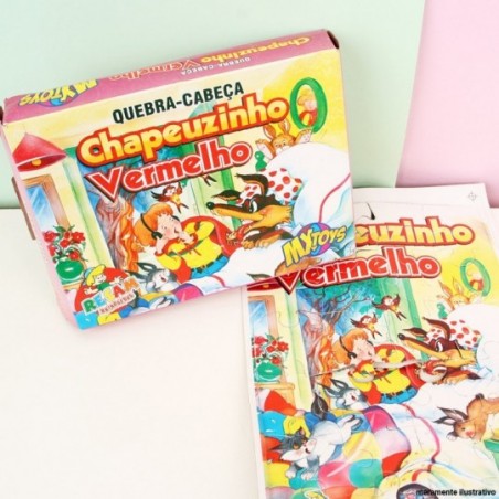Jogo Quebra Cabeça Chapeuzinho Vermelho Infantil C/ 24 Peças
