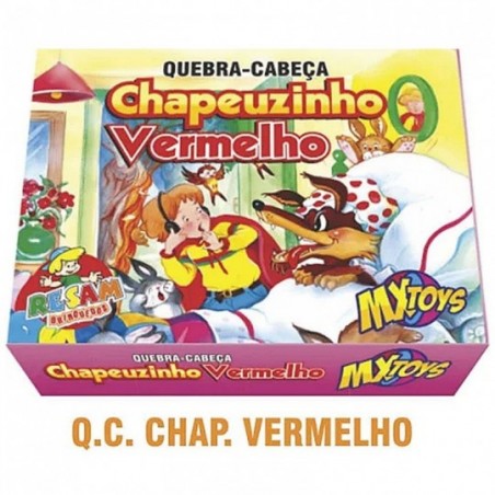 Jogo Quebra Cabeça Chapeuzinho Vermelho Infantil C/ 24 Peças