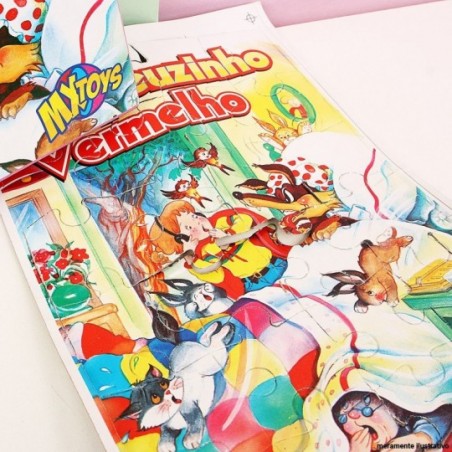 Jogo Quebra Cabeça Chapeuzinho Vermelho Infantil C/ 24 Peças