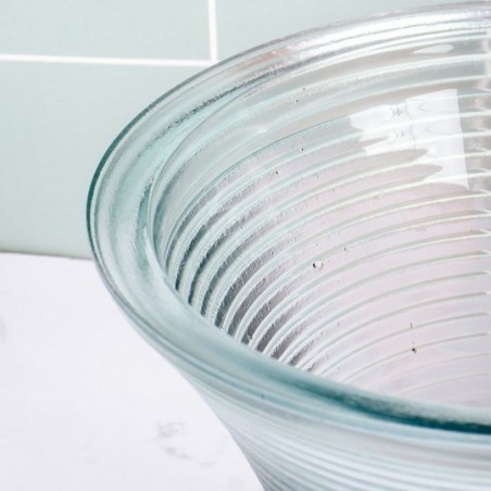 Tigela Vidro Venezza Espiral Com Tampa Vitazza