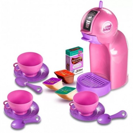 Kit Expresso Show Cafeteira Com 14 Peças Infantil Zuca Toys
