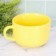 Pote Caneca Sopa Jumbo De Porcelana Amarelo 460ml