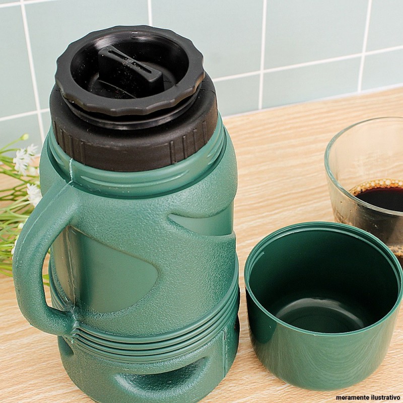Mini Garrafa Térmica Líder 320 Ml Verde Dosadora Invicta