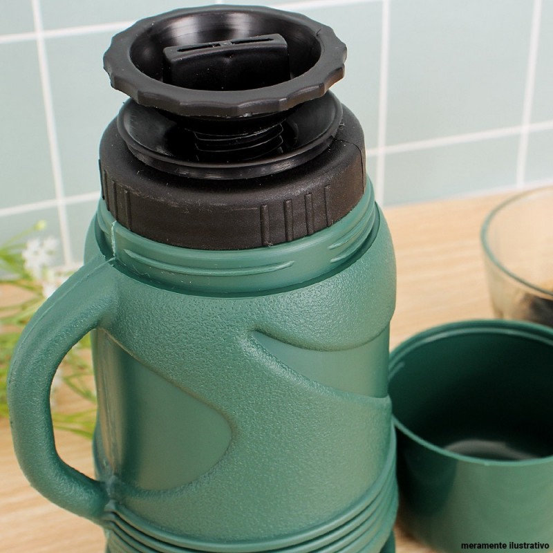 Mini Garrafa Térmica Líder 320 Ml Verde Dosadora Invicta