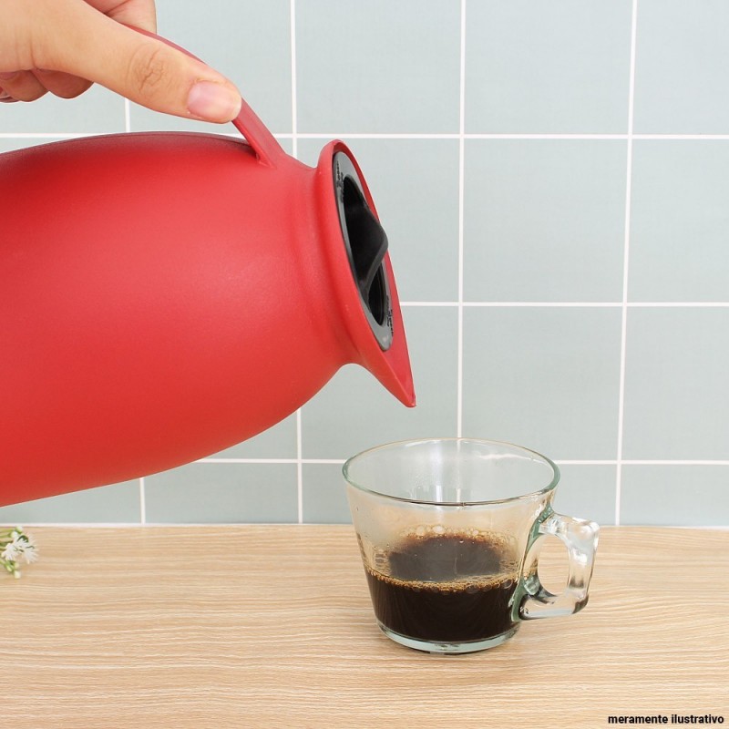 Garrafa Térmica VG Vermelha Dosadora 750 Ml Invicta