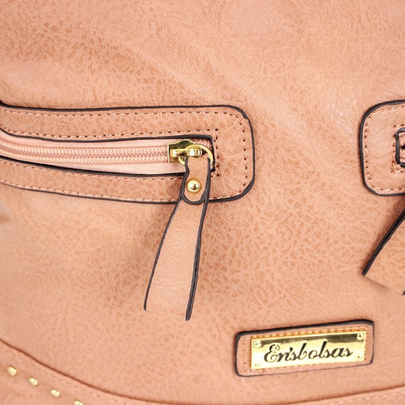 Bolsa Feminina Versátil Em Alto Relevo Cravejada Tachas