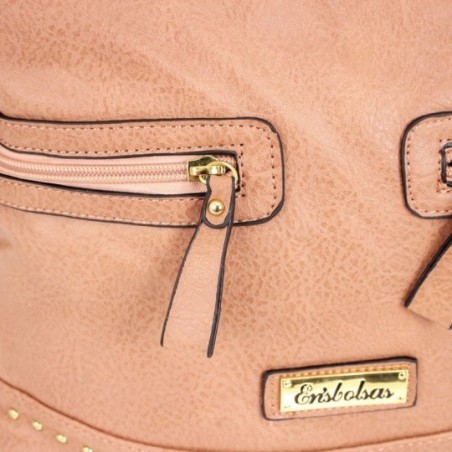 Bolsa Feminina Versátil Em Alto Relevo Cravejada Tachas