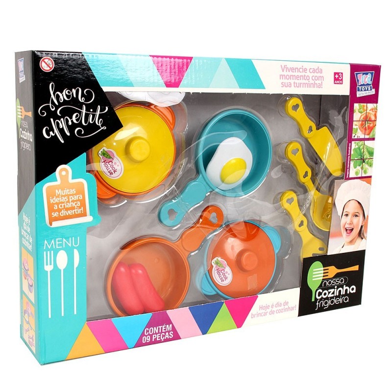 Conjunto Nossa Cozinha Com 9 Peças Infantil Zuca Toys