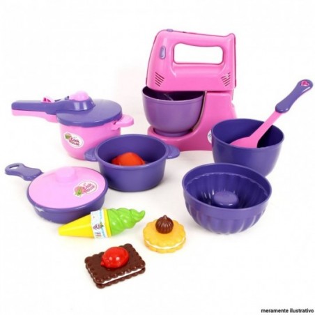 Kit Cozinha Infantil Com 14 peças Brinquedos No Atacado