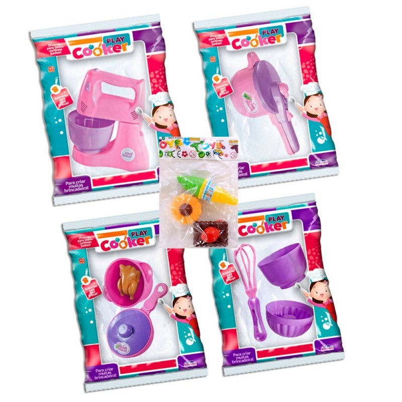 Kit Cozinha Infantil Com 14 peças Brinquedos No Atacado