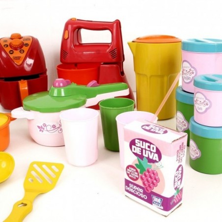 Kit Cozinha Colorida Infantil Com 35 Peças Atacado
