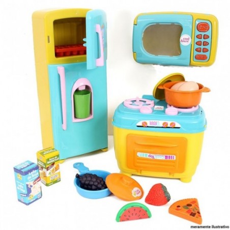 Kit Minha Cozinha Colorida Com 17 Peças Infantil
