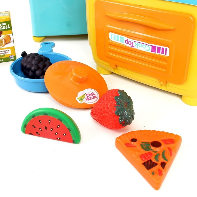 Kit Minha Cozinha Colorida Com 17 Peças Infantil