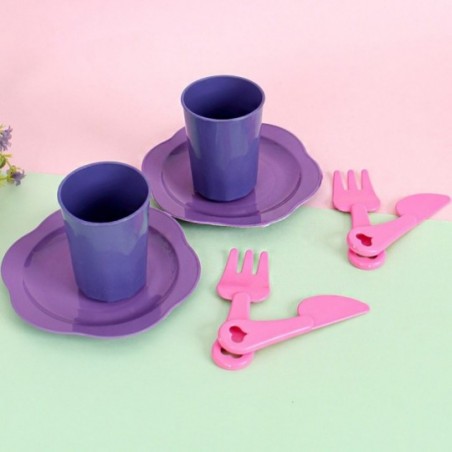 Kit Pratos + Talheres + Copos Brinquedo Infantil Altimar