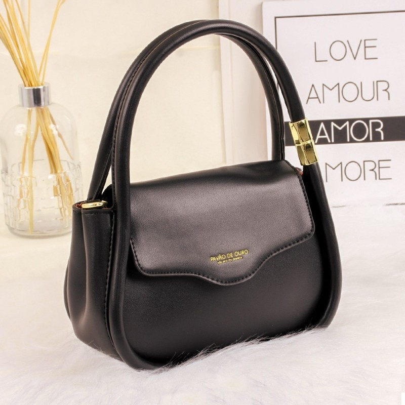 Bolsa Feminina Mão Luxo Estruturada Blogueira Texturizada