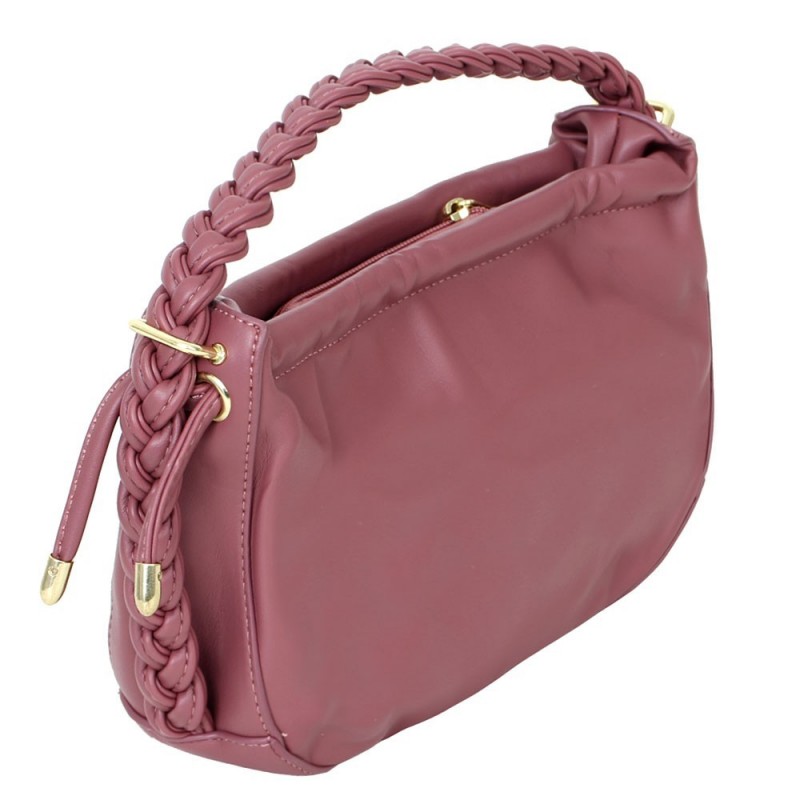 Bolsa Feminina Luxo Baguete Blogueira Com Alça De Mão Tressê