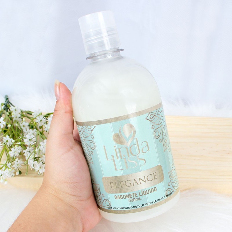 Sabonete Líquido Elegance Perolizado Linda Liss 500ml