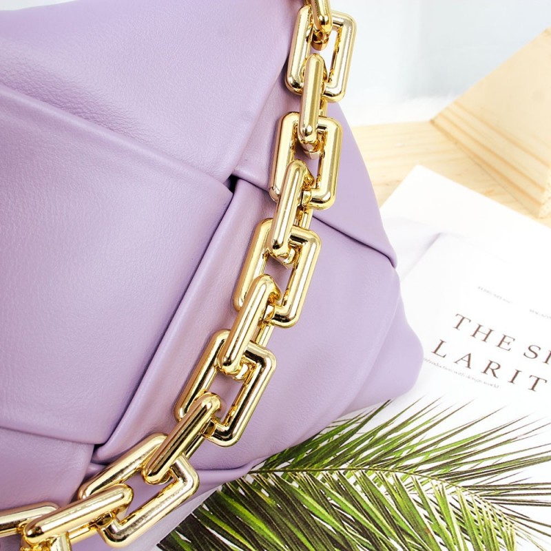 Bolsa Feminina De Ombro Luxo Correntes Grossa Matelassê