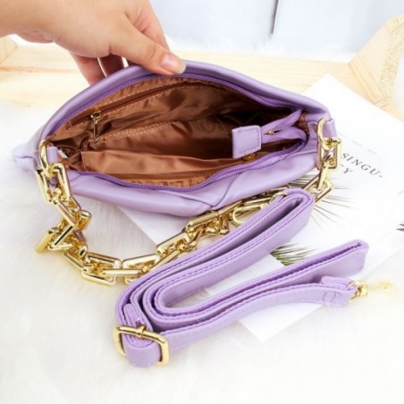 Bolsa Feminina De Ombro Luxo Correntes Grossa Matelassê