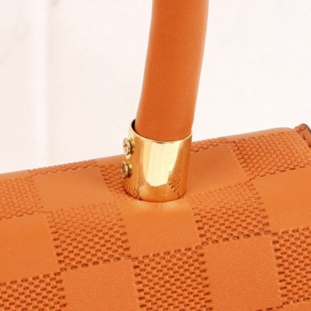 Bolsa Feminina Luxo De Mão Estruturada Texturizada Social