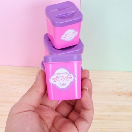 Kit Infantil Porta Mantimentos De Brinquedo Com 4 Peças