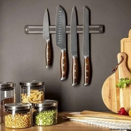 Barra Magnética Imã Suporte Cozinha Churrasqueira Faqueiro