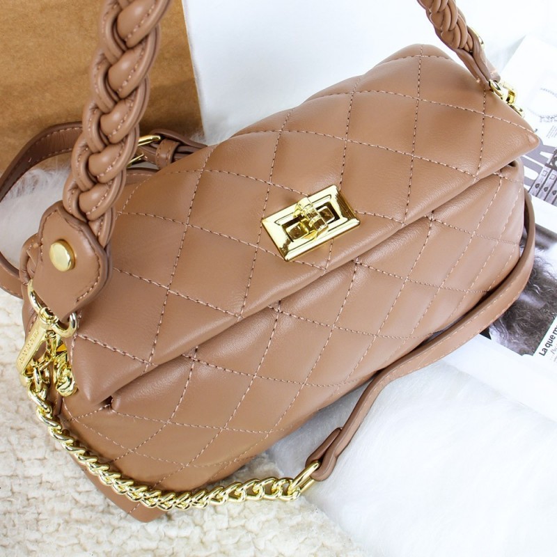 Bolsa Luxo Feminina Blogueira Matelassê Correntes E Trava