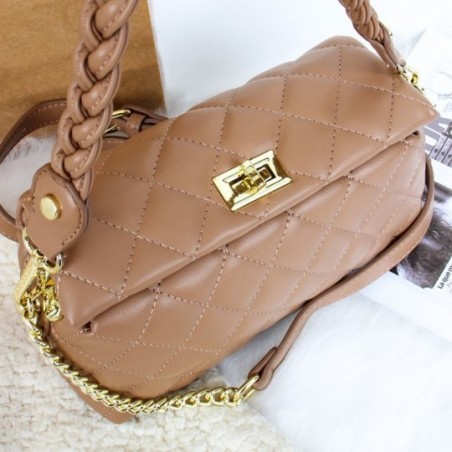 Bolsa Luxo Feminina Blogueira Matelassê Correntes E Trava