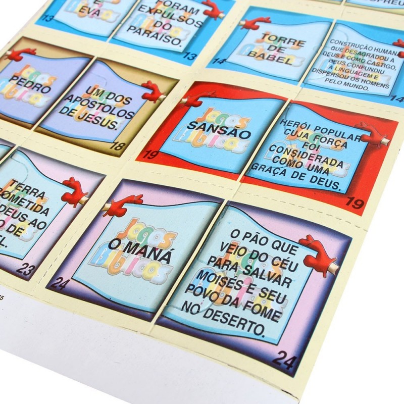 Jogo De Combinar Infantil Biblícos Maser Toys 50 Peças