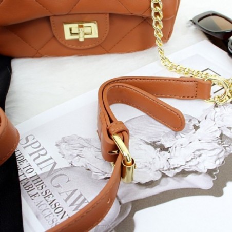 Bolsa Mini Feminina Matelassê Luxo Blogueira Com Correntes