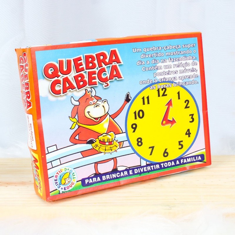 Jogo Quebra Cabeça Aprendendo As Horas Infantil