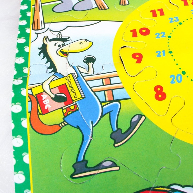Jogo Quebra Cabeça Aprendendo As Horas Infantil