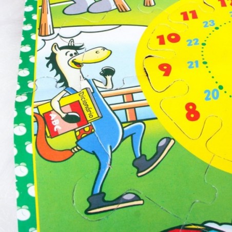 Jogo Quebra Cabeça Aprendendo As Horas Infantil