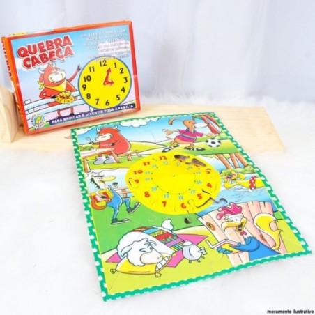 Jogo Quebra Cabeça Aprendendo As Horas Infantil