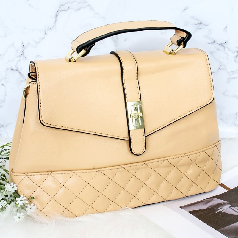 Bolsa Feminina Luxo De Mão Executiva Tressê Duas Repartições