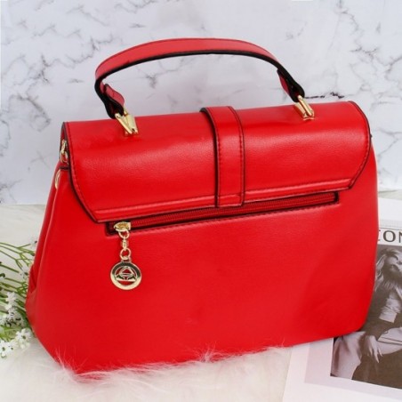 Bolsa Feminina Luxo De Mão Executiva Tressê Duas Repartições