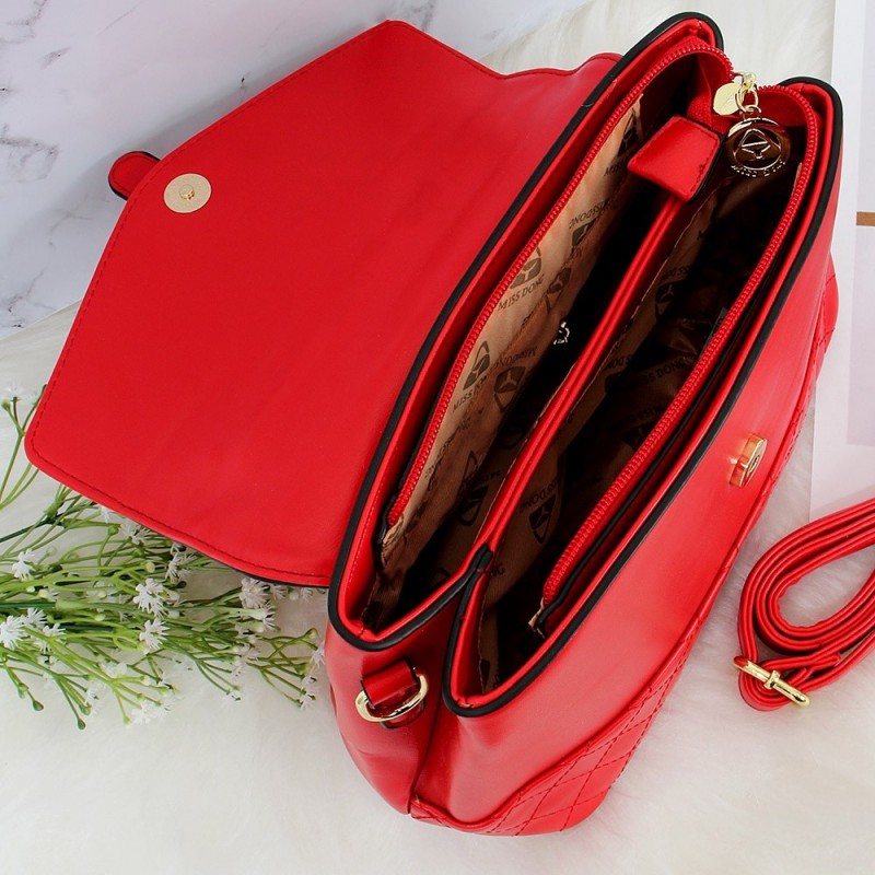 Bolsa Feminina Luxo De Mão Executiva Tressê Duas Repartições