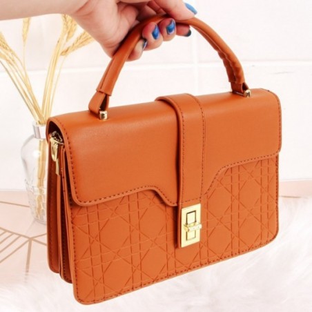 Bolsa Feminina Luxo Mão Estruturada Texturizada Em Matelassê