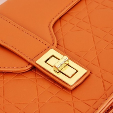 Bolsa Feminina Luxo Mão Estruturada Texturizada Em Matelassê